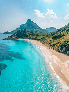 大海小岛摄影照片_东极岛海岛风光