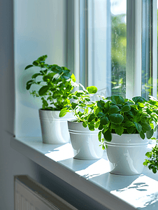 窗台水培绿植