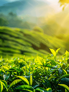 京东春茶节摄影照片_采茶春天背景