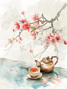 书茶摄影照片_茶道中国风元素