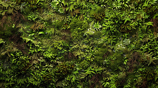 立体3d模型摄影照片_绿植山林草坪模型立体描绘摄影照片3d