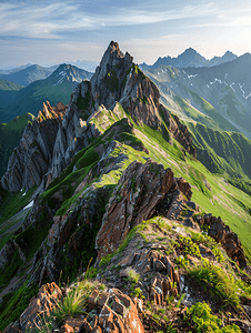 山顶全景风光