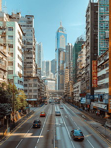 香港街景摄影照片_香港街景宽广