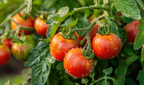 家庭农场摄影照片_从家庭农场-番茄植物的详细信息