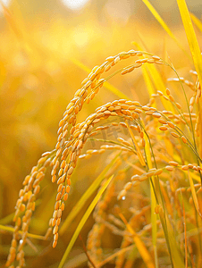 丰收的稻田农业