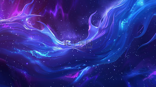 宇宙星空紫色背景图片_宇宙星空穹窿蓝色和紫色晕染背景图