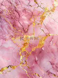 粉色大理石鎏金质感背景