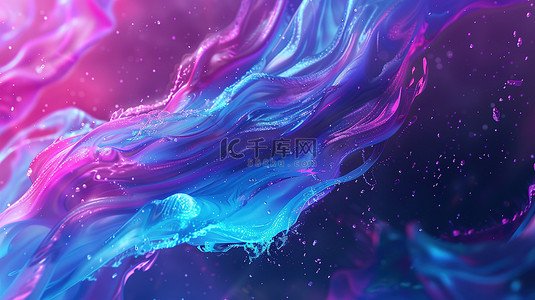 宇宙星空穹窿蓝色和紫色晕染设计图