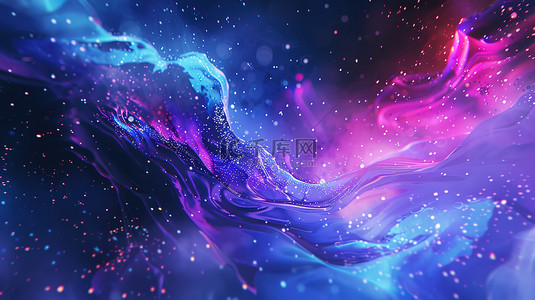 宇宙背景图片_宇宙星空穹窿蓝色和紫色晕染图片