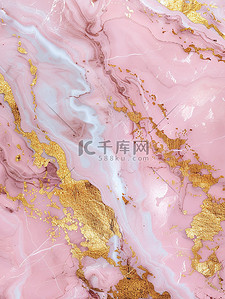 粉色大理石鎏金质感背景图