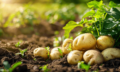 农家土豆收获