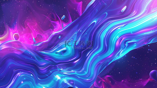 宇宙星空穹窿蓝色和紫色晕染素材