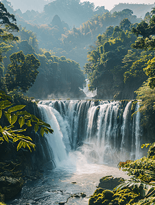 贵州瀑布摄影照片_贵州黄果树瀑布风光美景