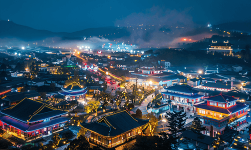 手机线上直播五角场夜景