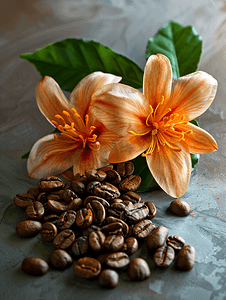 咖啡拉花与咖啡豆