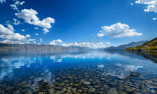 西藏旅行摄影照片_羊卓雍措西藏羊湖