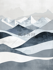 白灰色山型条纹纹理抽象商务的背景9