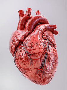 心血管背景图片_心脏内部结构左心房医疗照片