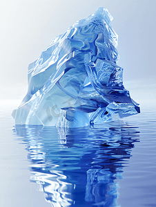 节能环保摄影照片_融化的冰山呼吸内科