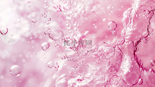 粉色液体气泡简约纹理背景15