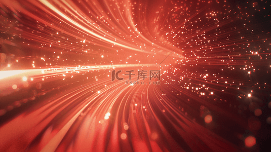 光效科幻背景图片_红色粒子光效纹理质感简约背景5