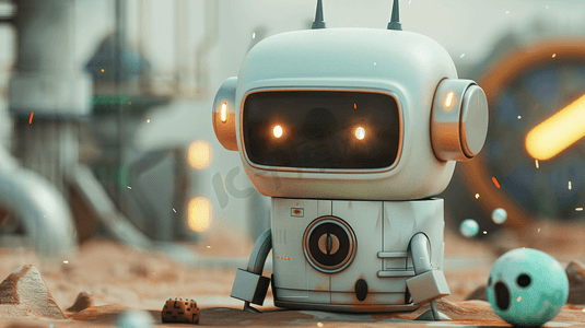 机器人智能机器人摄影照片_可爱的人工智能机器人5