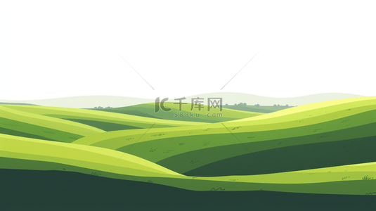 扁平化绿色简约线条纹理山脉的背景19