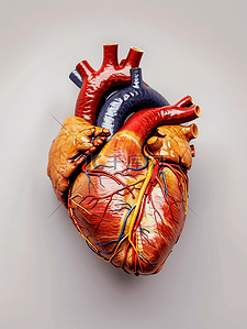 心血管背景图片_心脏的剖视图医疗照片