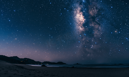 石头素材摄影照片_东极岛的星空