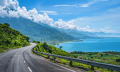 西藏旅行摄影照片_318国道风景