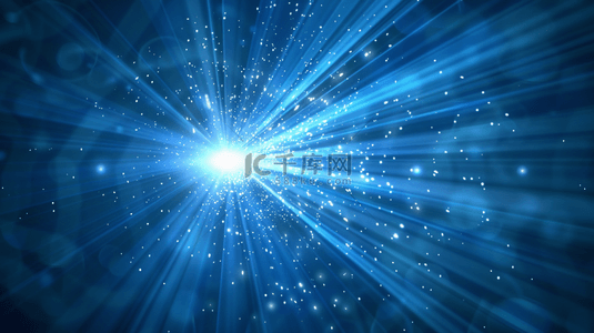 邀请函背景图片_蓝色大气商务粒子光线光速科技背景