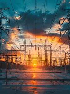 电力设备电塔电网基础设施