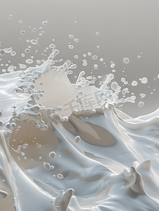 涟漪图片摄影照片_飞溅的牛奶水花涟漪