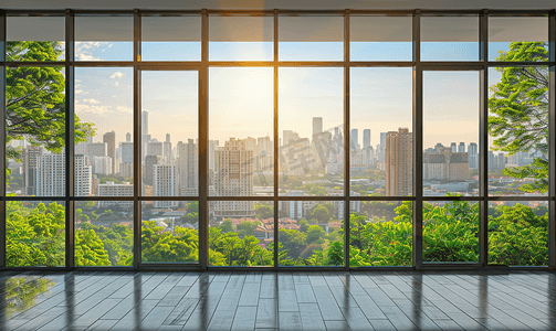 俯视城市风景