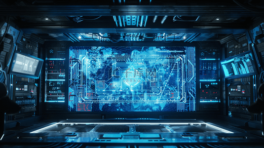 安全背景图片_深蓝色科技数据数字智能化的背景