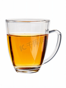 绿茶茶叶摄影照片_茶水玻璃杯透明玻璃