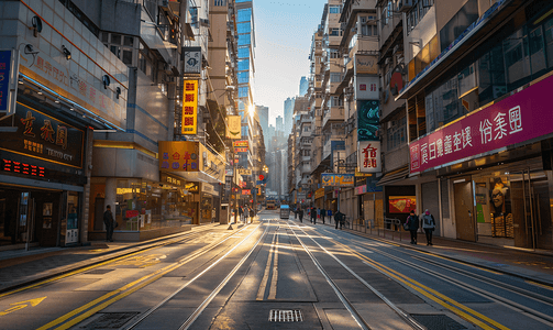 香港街景摄影照片_香港街景市中心