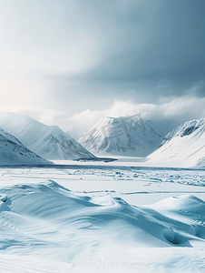 气候摄影照片_极地冰川雪山