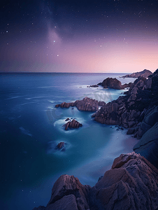 澳洲海滩摄影照片_澳大利亚皇家海岸梦幻夜景