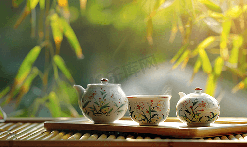 极致品味摄影照片_手端茶杯 茶文化
