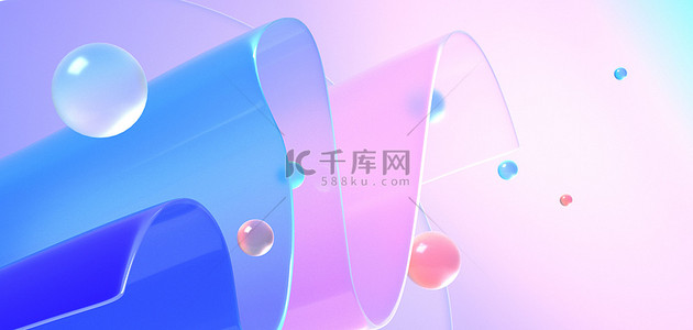 c4d质感背景图片_毛玻璃渐变背景c4d