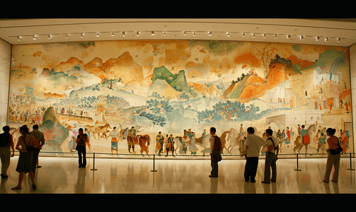 甘肃敦煌博物馆壁画展览