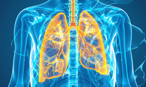 创意科技海报素材摄影照片_肺部治疗呼吸内科