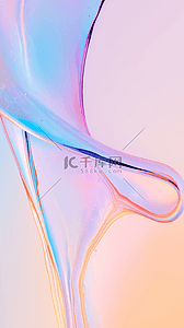 玻璃质感流体背景图片_粉彩透明质感流动变幻的玻璃色彩设计图