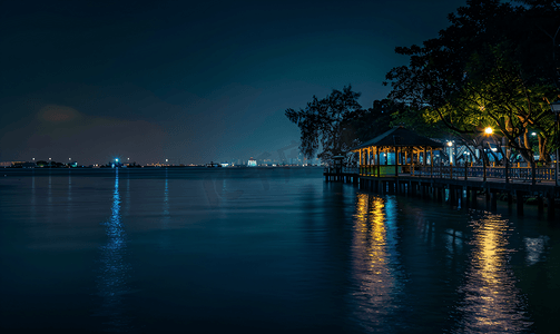 新加坡金沙湾夜景