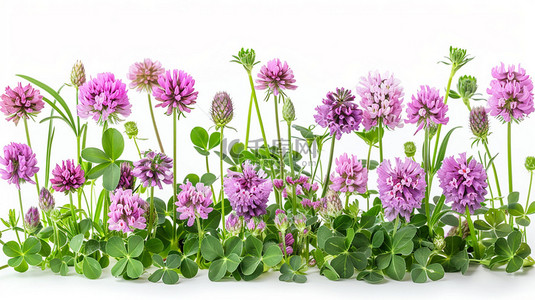 紫色花朵简约合成创意素材背景