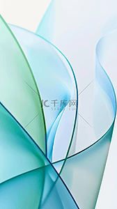 玻璃质感流体背景图片_浅绿透明质感流动变幻的玻璃色彩背景图
