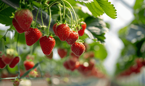 现代化草莓温室种植园