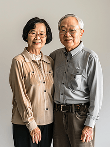 亚洲人老年夫妇与理财顾问