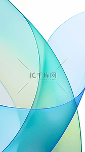 透明质感玻璃背景图片_浅绿透明质感流动变幻的玻璃色彩图片